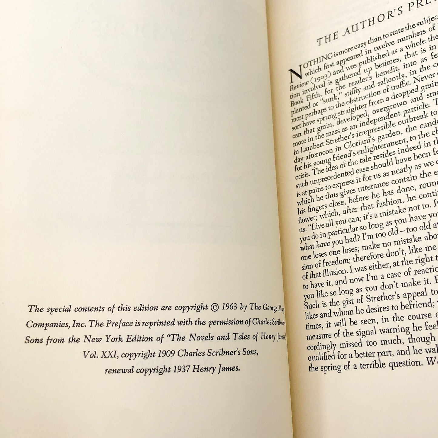 The Ambassadors by Henry James [ILLUSTRATED SPECIAL EDITION] 1963 • The Heritage Press
