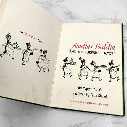 Amelia Bedelia & the Surprise Shower by Peggy Parish [FIRST EDITION] 1966 • Harper & Row *See Condition
