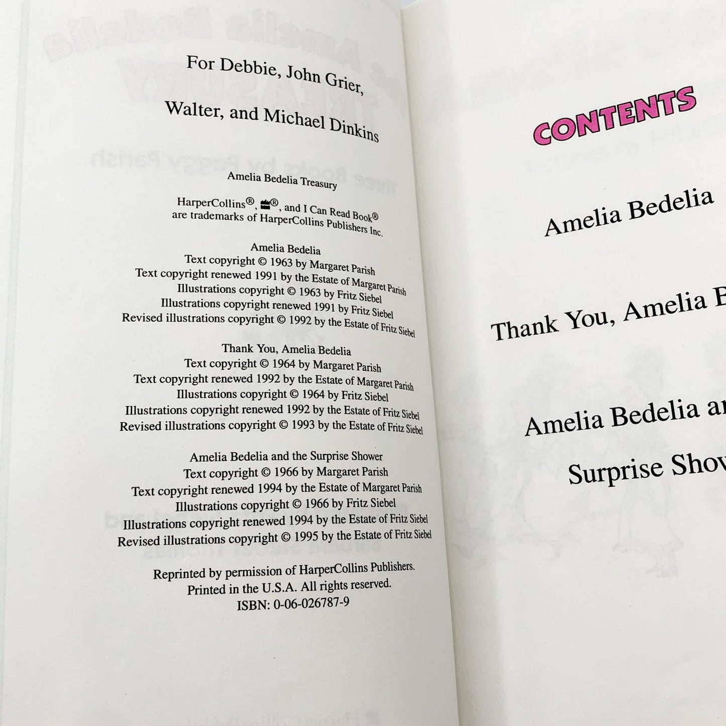 The Amelia Bedelia Treasury [Amelia Bedelia #1-3] by Peggy Parish [HARDCOVER OMNIBUS] 1995