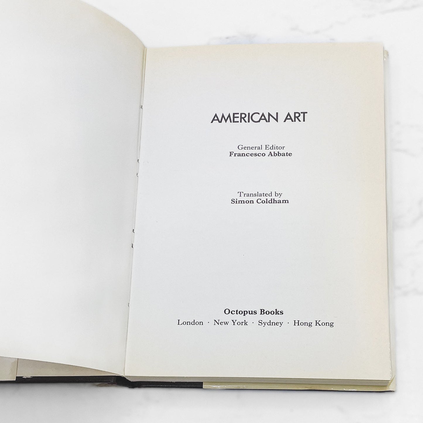 American Art edited by  Francesco Abbate [FIRST ENGLISH EDITION] 1972 • Octopus