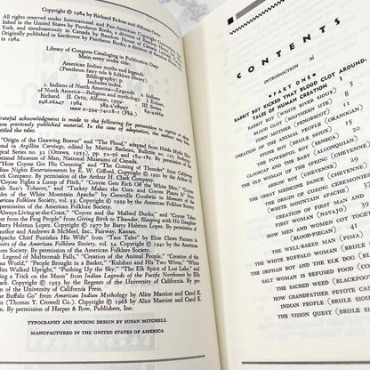 American Indian Myths and Legends edited by Richard Erdoes & Alfonso Ortiz [FIRST PAPERBACK EDITION] 1985 • Pantheon Fairy Tale & Folklore Library