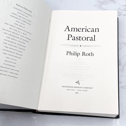 American Pastoral by Philip Roth [FIRST EDITION • FIRST PRINTING] 1997 • Houghton Mifflin