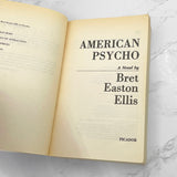 American Psycho by Bret Easton Ellis [U.K. TRADE PAPERBACK] 2000 • Picador • Movie Tie In