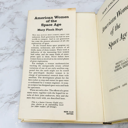 American Women of the Space Age by Mary Finch Hoyt [1966 HARDCOVER] • Atheneum