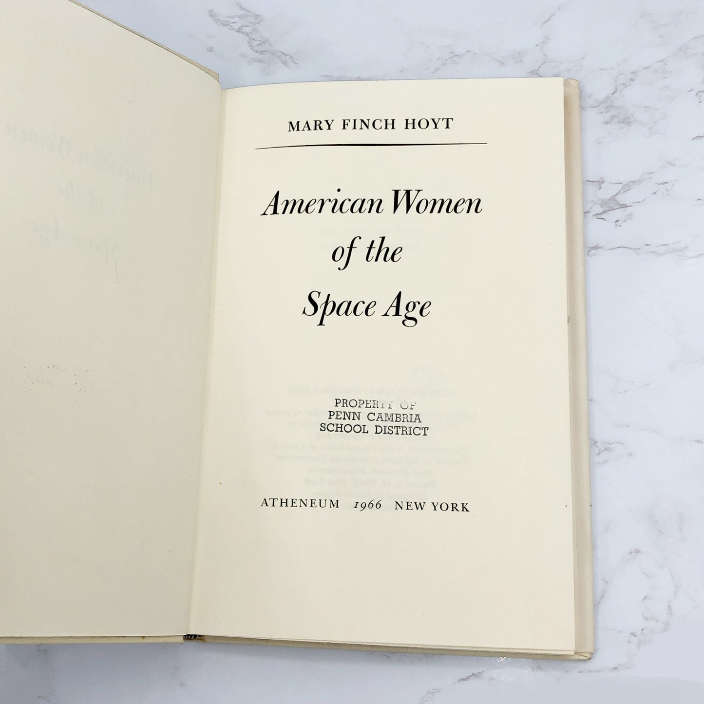American Women of the Space Age by Mary Finch Hoyt [1966 HARDCOVER] • Atheneum