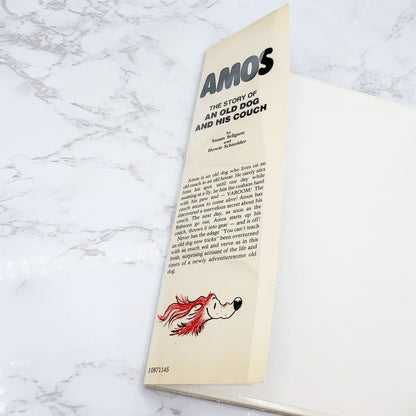Amos: The Story of an Old Dog and His Couch by Susan Seligson & Howie Schneider [FIRST EDITION] 1987 • Little Brown & Co.