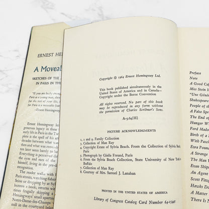 A Moveable Feast by Ernest Hemingway [FIRST EDITION • FIRST PRINTING] 1964 • Scribner