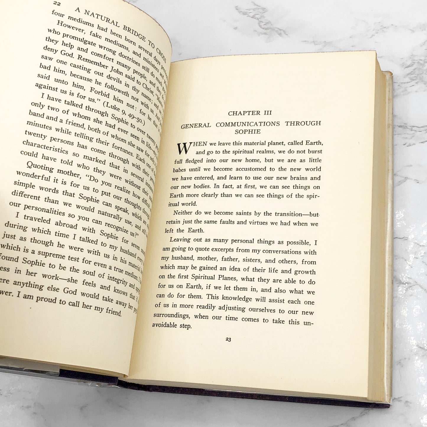 A Natural Bridge To Cross by Eva Burton [FIRST EDITION] 1935 • G.P. Putnam's Sons  • Rare Antique Occultism