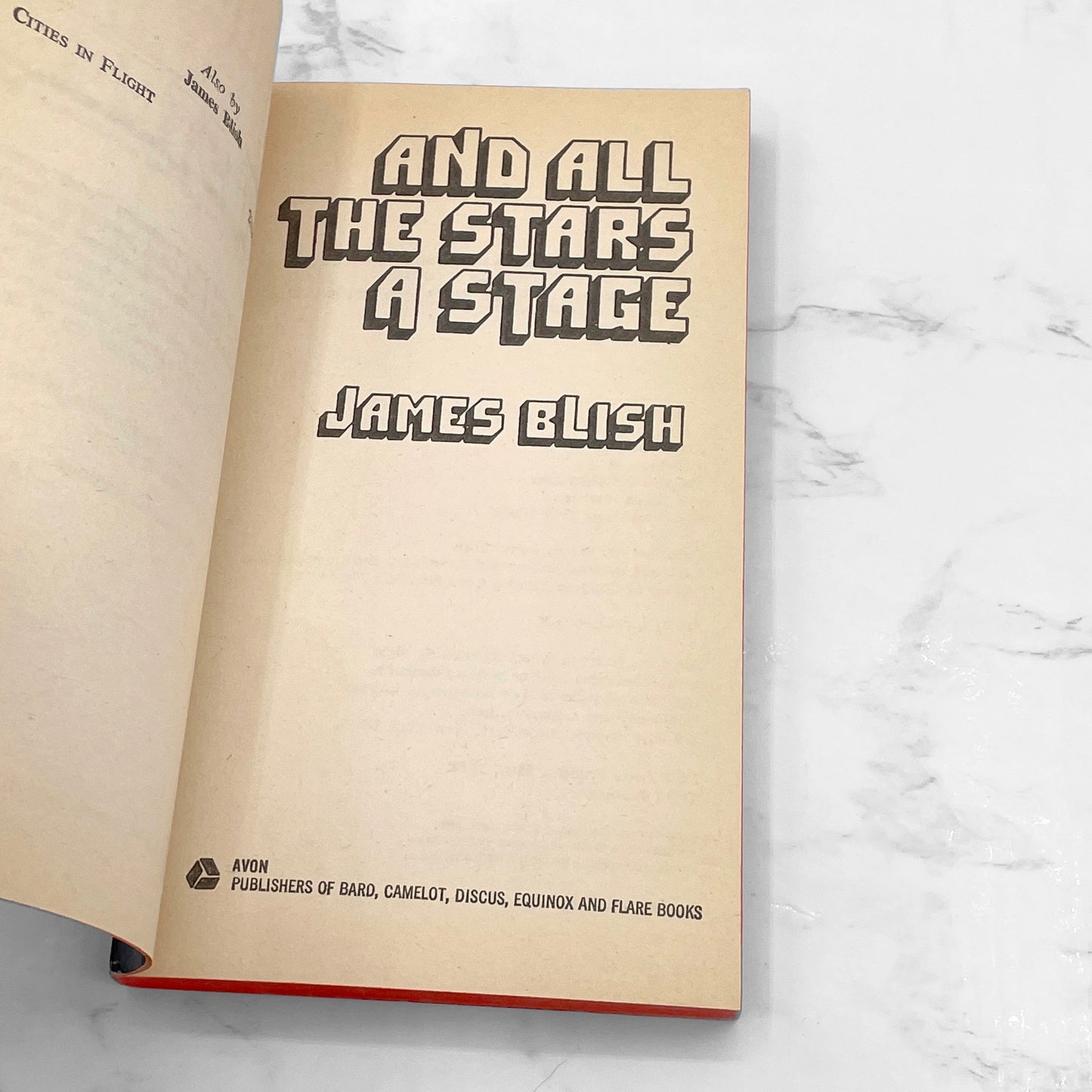 And All The Stars A Stage by James Blish [FIRST PAPERBACK EDITION] 1974 • Avon