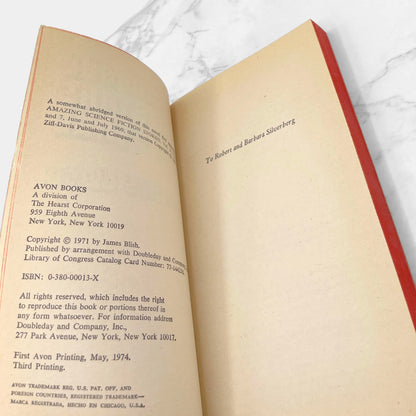 And All The Stars A Stage by James Blish [FIRST PAPERBACK EDITION] 1974 • Avon