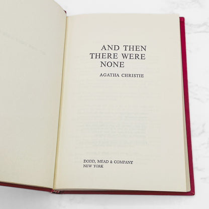 And Then There Were None by Agatha Christie [1966 HARDCOVER] • Book Club Edition • Dodd Mead