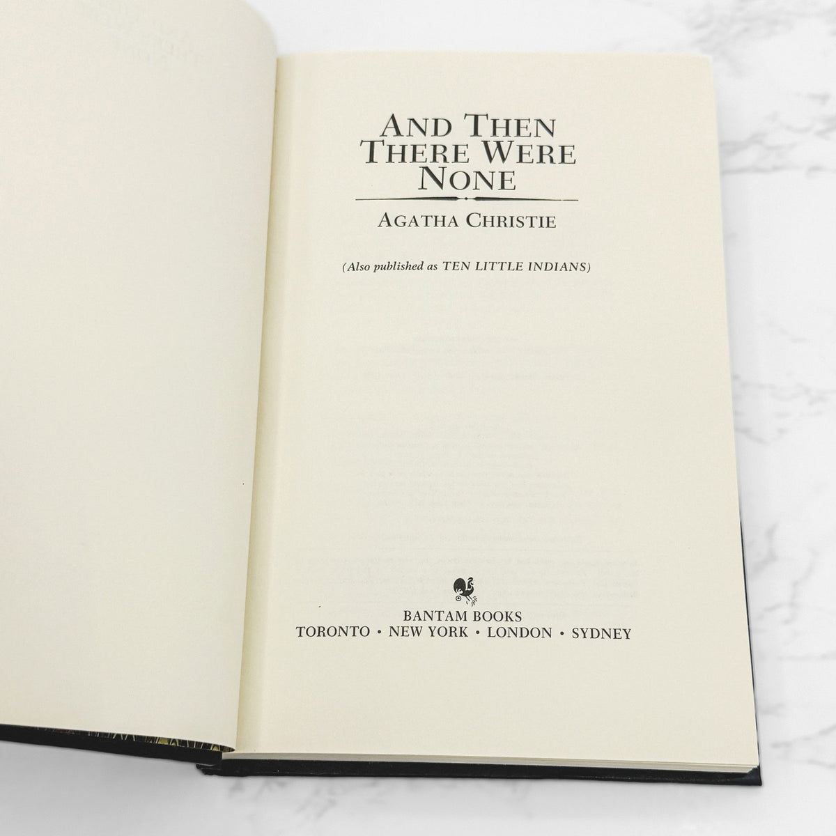And Then There Were None by Agatha Christie [1983 HARDCOVER] • Bantam Books