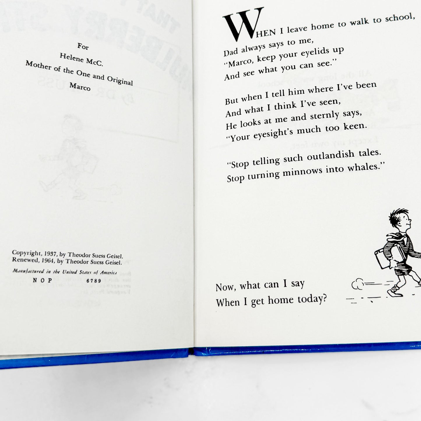 And to Think That I Saw It on Mulberry Street  Dr. Seuss [1964 HARDCOVER] BCE • Vanguard