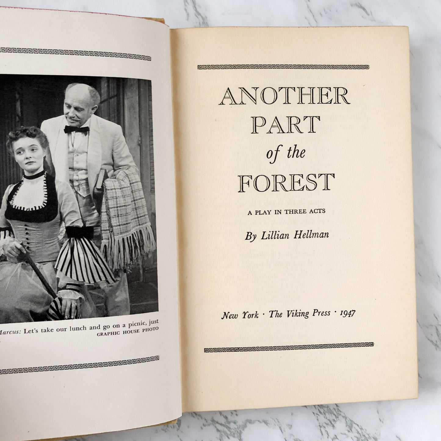 Another Part of the Forest: A Play by Lillian Hellman [FIRST EDITION] 1947 • The Viking Press