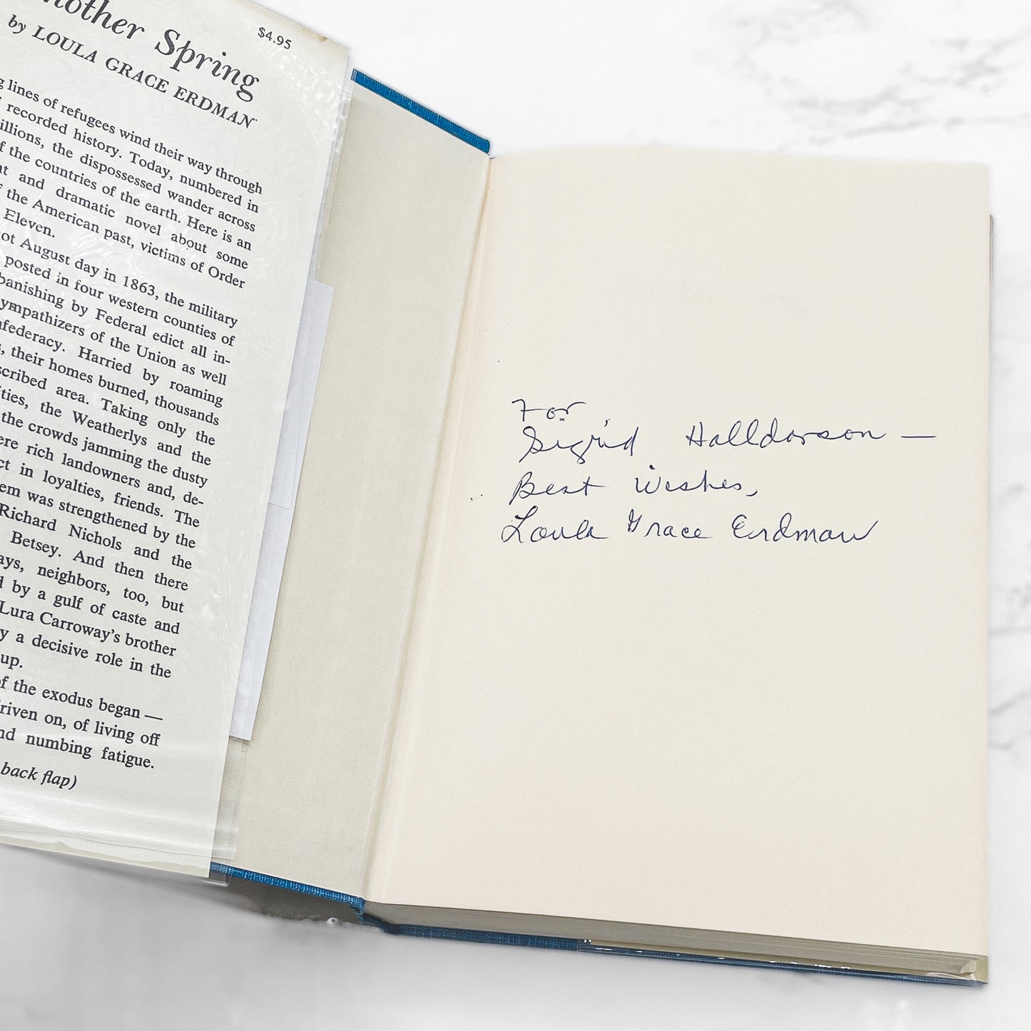 Another Spring by Loula Grace Erdman SIGNED! [FIRST EDITION] 1966 • Dodd Mead & Co.