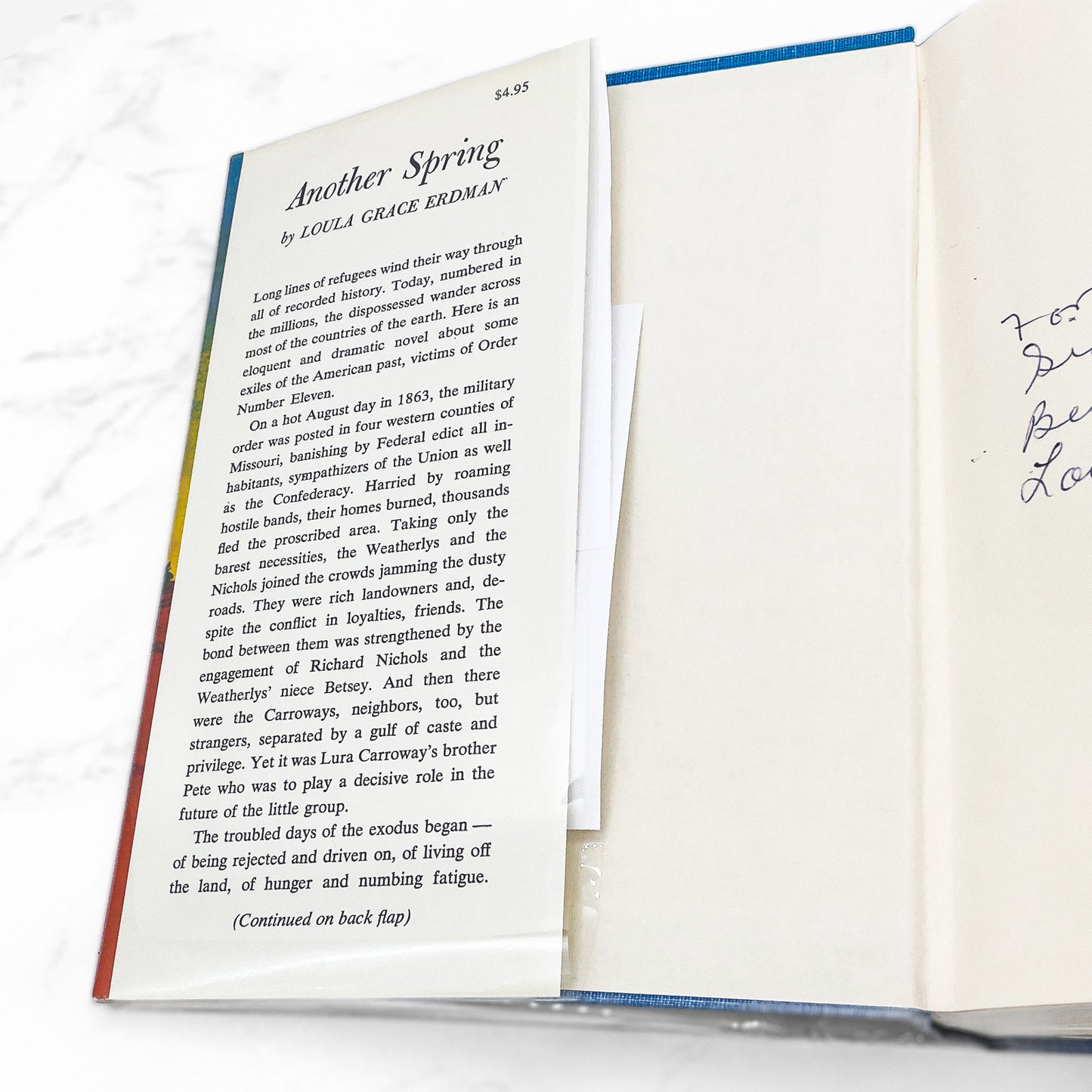 Another Spring by Loula Grace Erdman SIGNED! [FIRST EDITION] 1966 • Dodd Mead & Co.