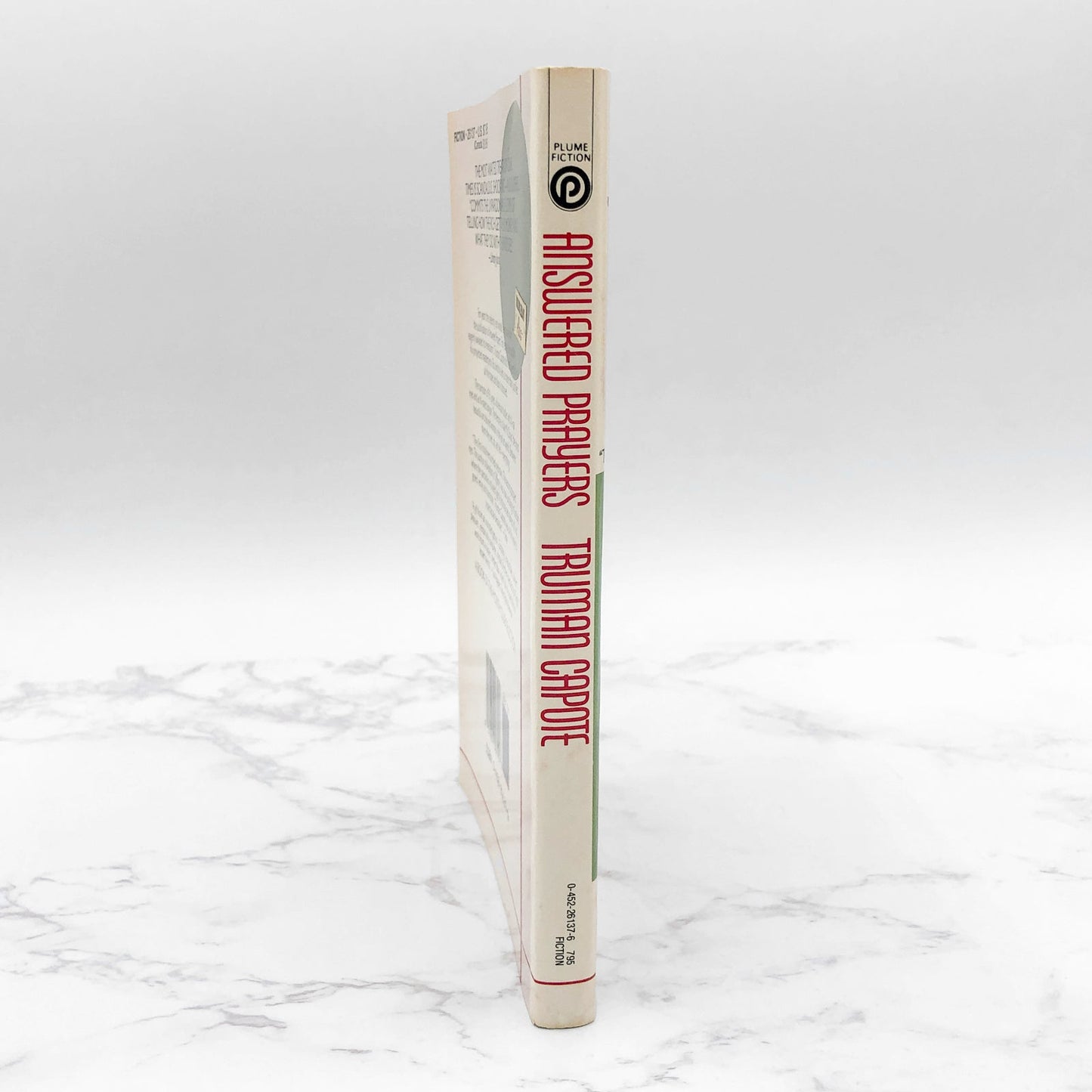 Answered Prayers: The Unfinished Novel by Truman Capote [FIRST PAPERBACK PRINTING] 1988 • Plume