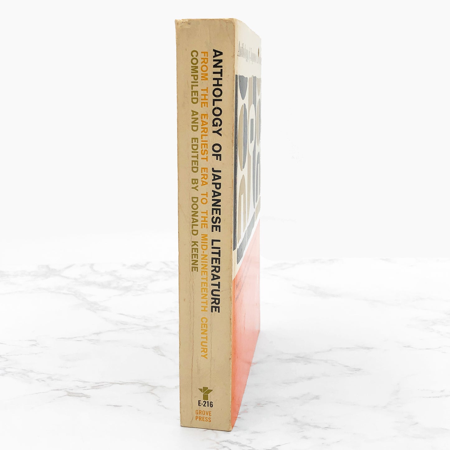 Anthology of Japanese Literature: From the Earliest Era to the mid-19th Century edited by Donald Keene [TRADE PAPERBACK] 1978 • Grove Press