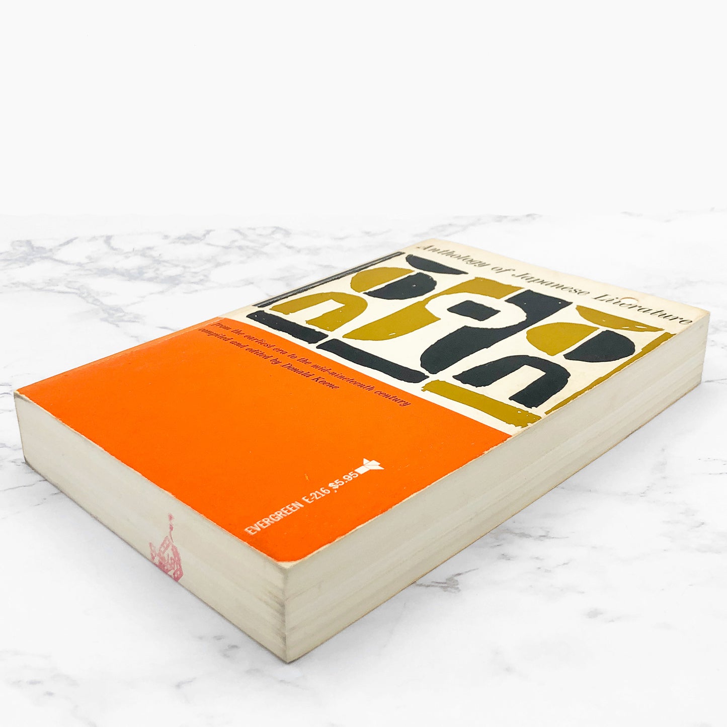 Anthology of Japanese Literature: From the Earliest Era to the mid-19th Century edited by Donald Keene [TRADE PAPERBACK] 1978 • Grove Press