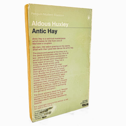 Antic Hay by Aldous Huxley [U.K. PAPERBACK] 1971 • Penguin Books