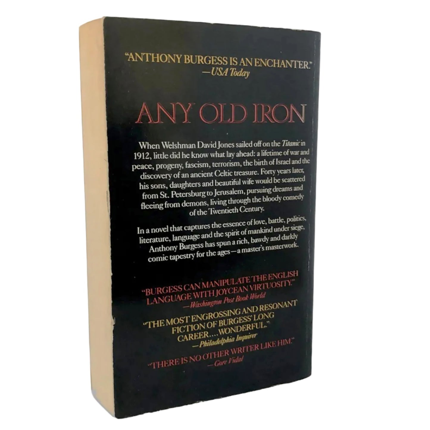 Any Old Iron by Anthony Burgess [FIRST PAPERBACK PRINTING] 1989 • Pocket
