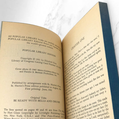 A Patch of Blue by Elizabeth Kata aka "Be Ready with Bells and Drums" [MOVIE TIE-IN PAPERBACK] 1965 • Popular Library