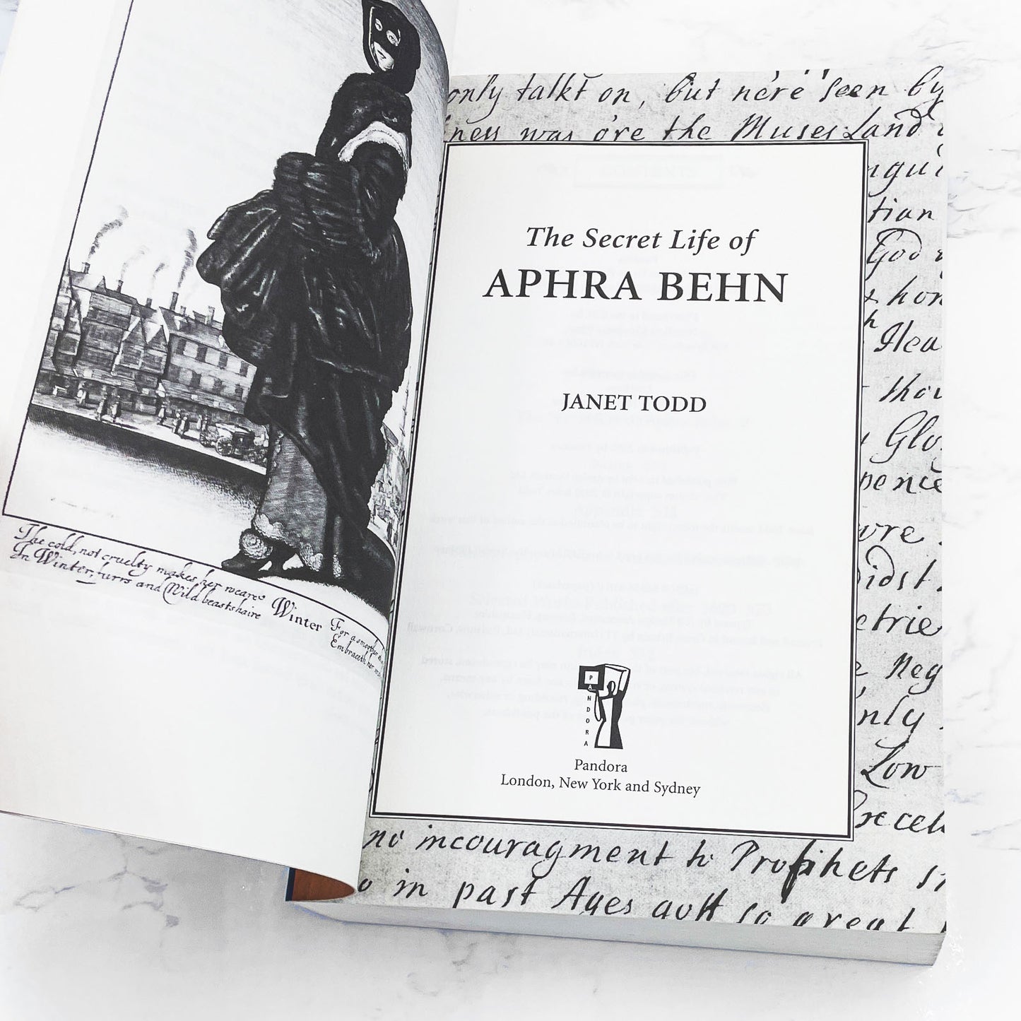 The Secret Life of Aphra Behn by Janet Todd [FIRST PAPERBACK PRINTING] 2000 • Pandora U.K.