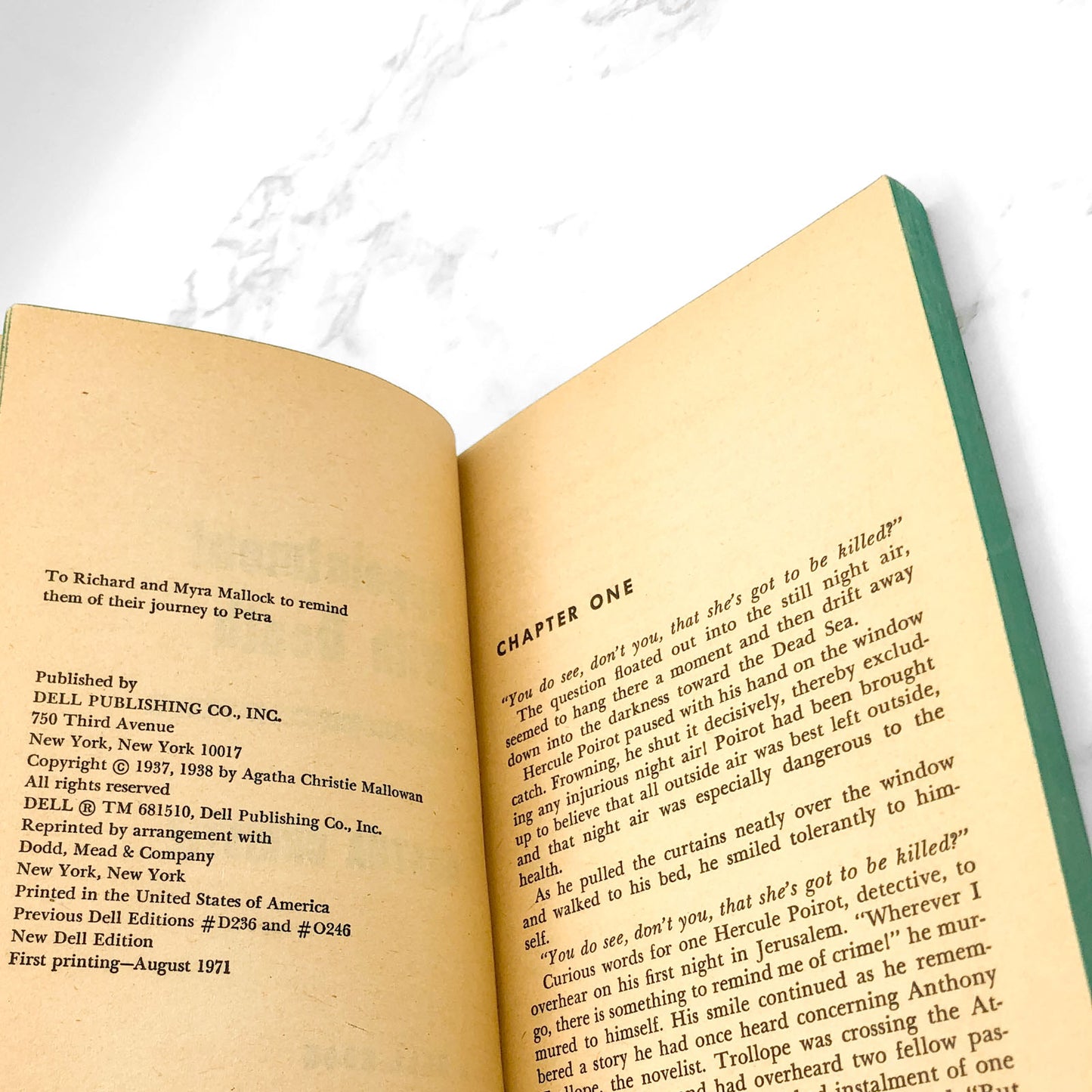 Appointment with Death by Agatha Christie [1971 PAPERBACK] • Dell Books