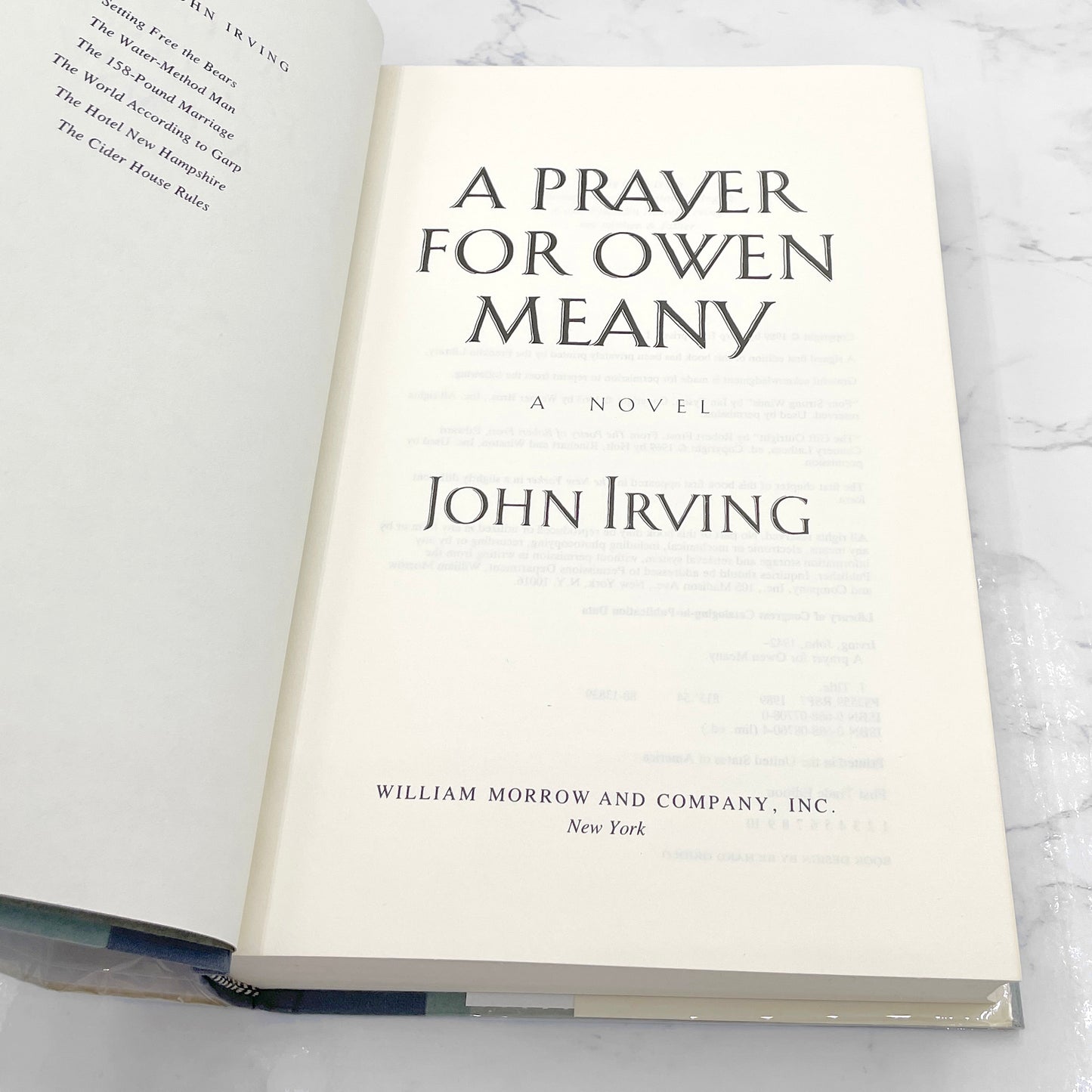 A Prayer for Owen Meany by John Irving [FIRST EDITION • FIRST PRINTING] 1989