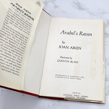 Arabel's Raven by Joan Aiken & illustrated by Quentin Blake [FIRST EDITION] • 1974 • Doubleday & Co.