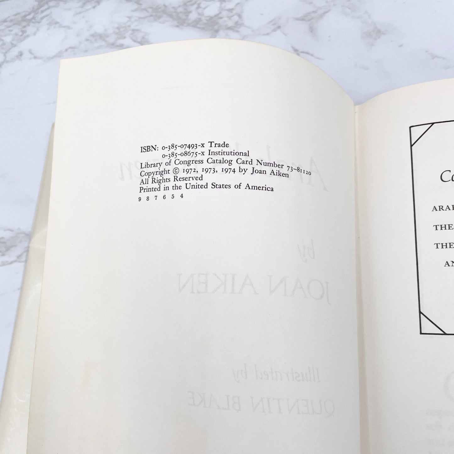 Arabel's Raven by Joan Aiken & illustrated by Quentin Blake [FIRST EDITION] • 1974 • Doubleday & Co.