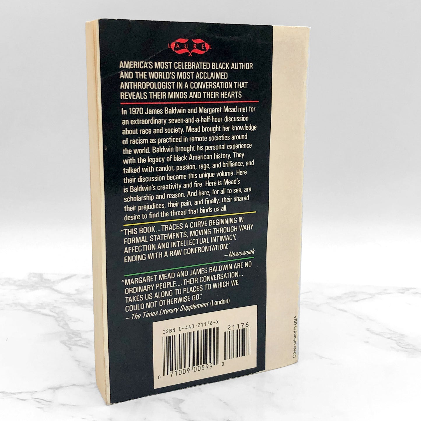 A Rap on Race by James Baldwin & Margaret Mead [1992 PAPERBACK] • Dell