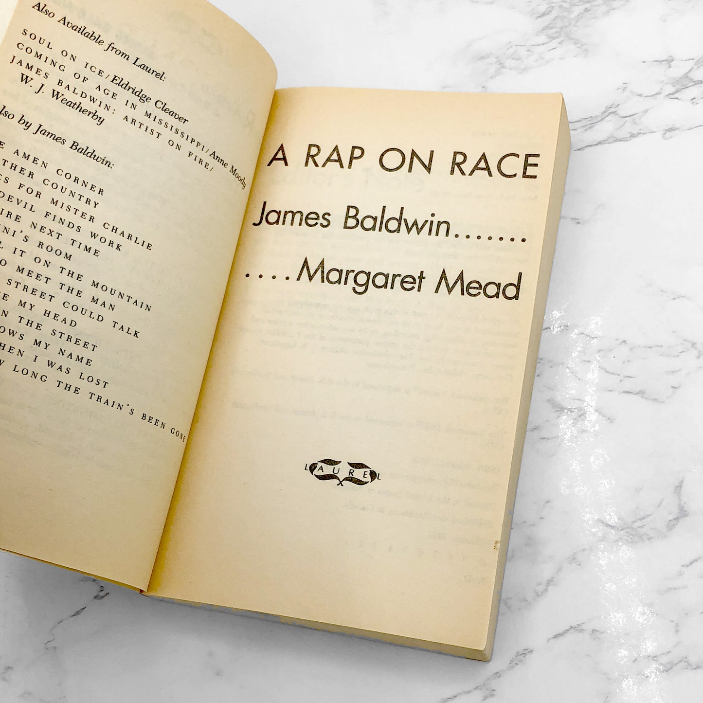 A Rap on Race by James Baldwin & Margaret Mead [1992 PAPERBACK] • Dell