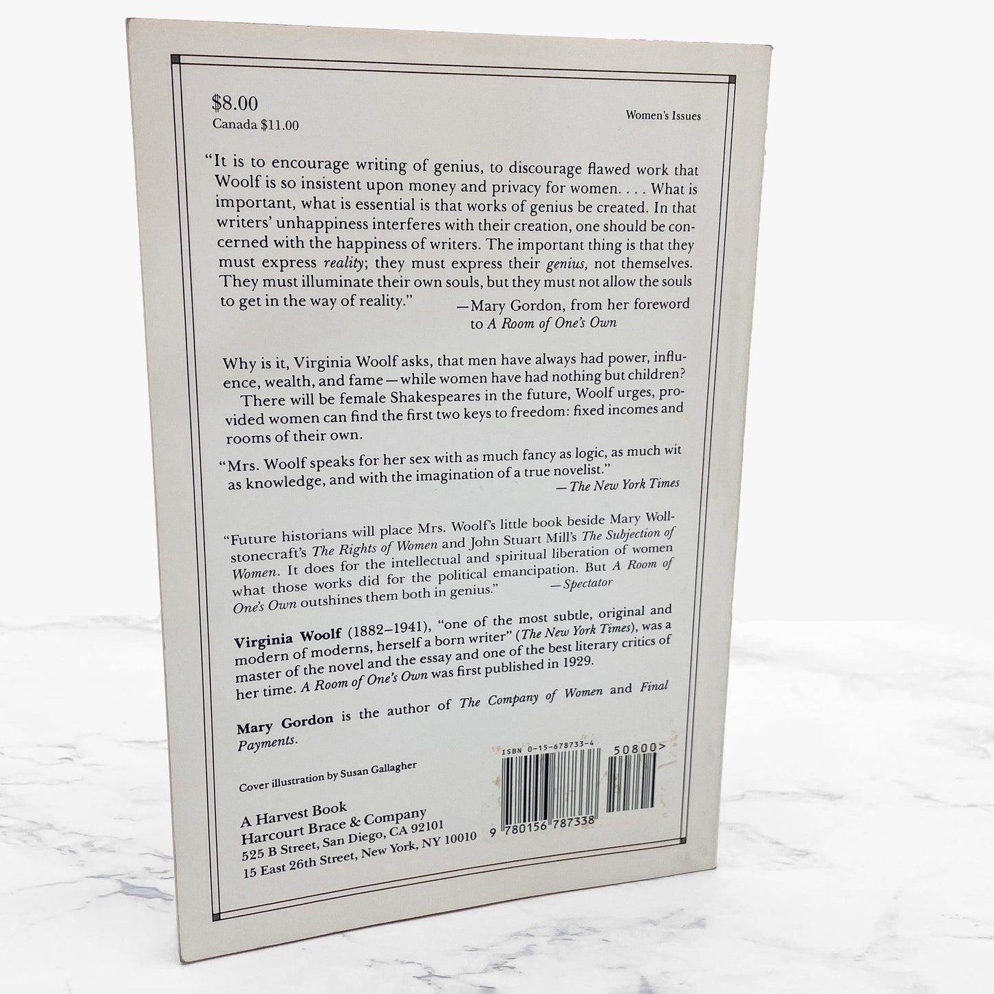 A Room of One’s Own by Virginia Woolf [TRADE PAPERBACK] 1989 • Harvest / Harcourt