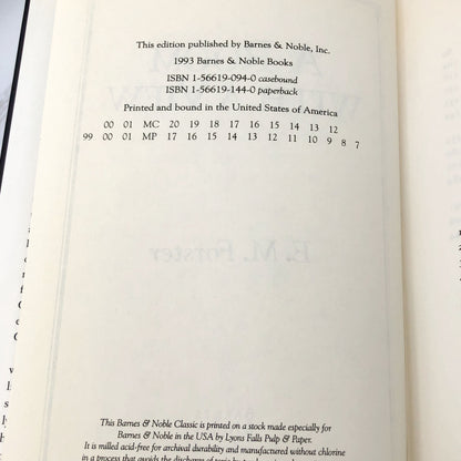 A Room with a View by E.M. Forster [HARDCOVER RE-ISSUE] 1993 *See Condition