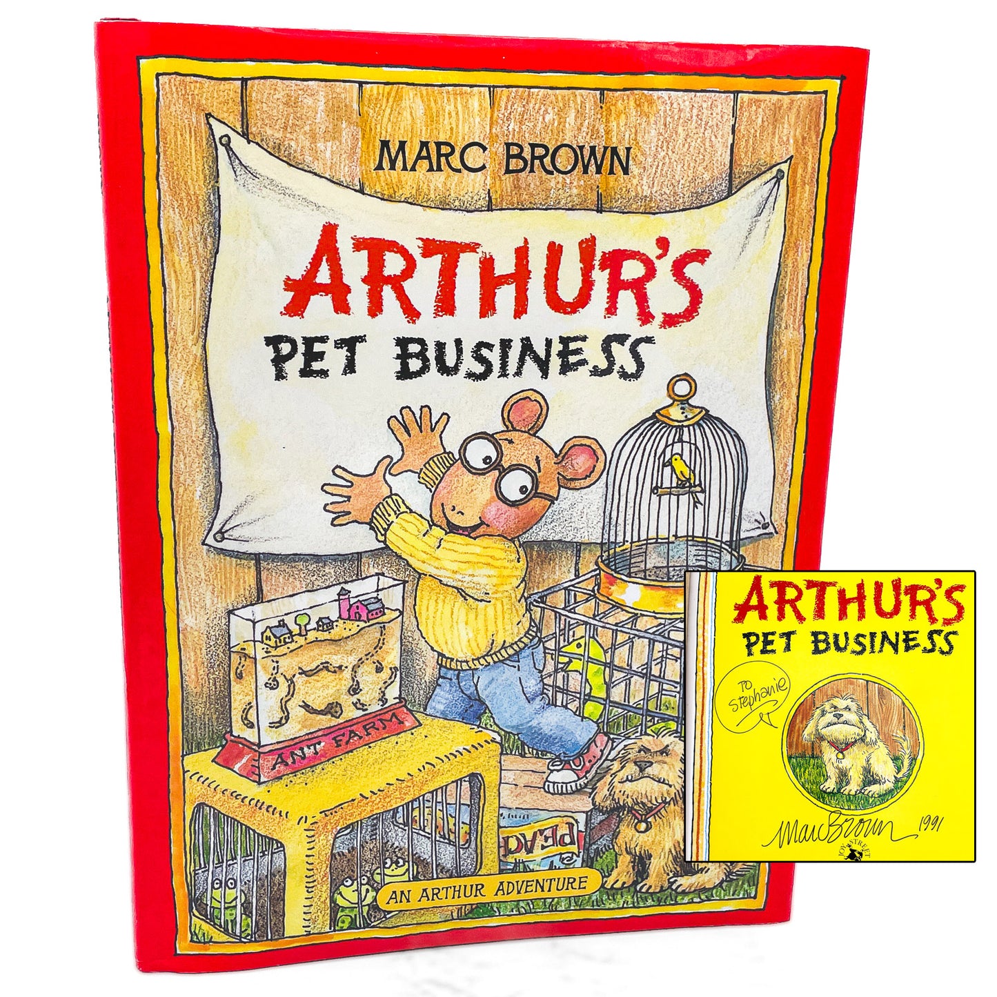 Arthur's Pet Business by Marc Brown SIGNED! [FIRST EDITION • FIRST PRINTING] 1990 • Little Brown