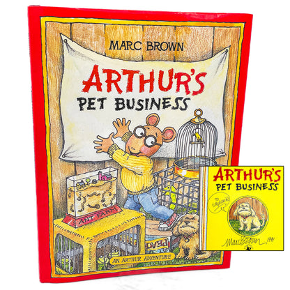Arthur's Pet Business by Marc Brown SIGNED! [FIRST EDITION • FIRST PRINTING] 1990 • Little Brown