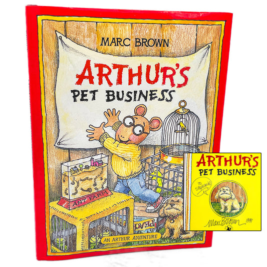 Arthur's Pet Business by Marc Brown SIGNED! [FIRST EDITION • FIRST PRINTING] 1990 • Little Brown