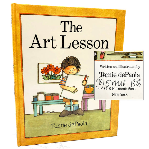 The Art Lesson by Tomie dePaola SIGNED! [FIRST EDITION] 1989 • Putnam