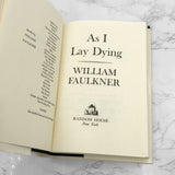 As I Lay Dying by William Faulkner [FIRST CORRECTED EDITION] 1964 Hardcover • Random House