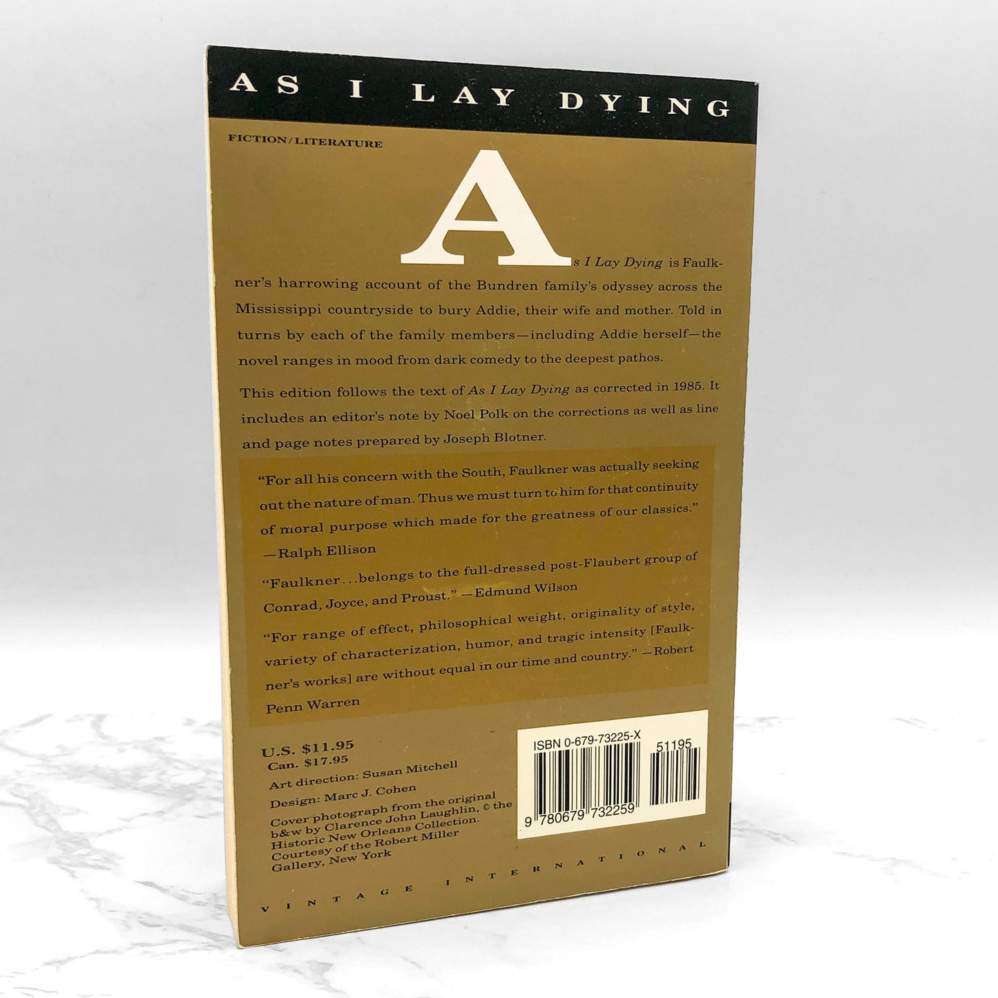 As I Lay Dying by William Faulkner [TRADE PAPERBACK] 1990 • Vintage International
