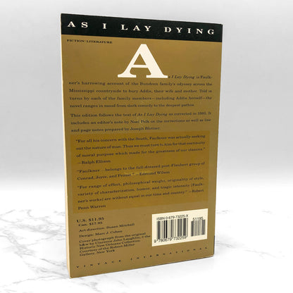 As I Lay Dying by William Faulkner [TRADE PAPERBACK] 1990 • Vintage International