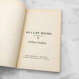 As I Lay Dying by William Faulkner [TRADE PAPERBACK] 1990 • Vintage International