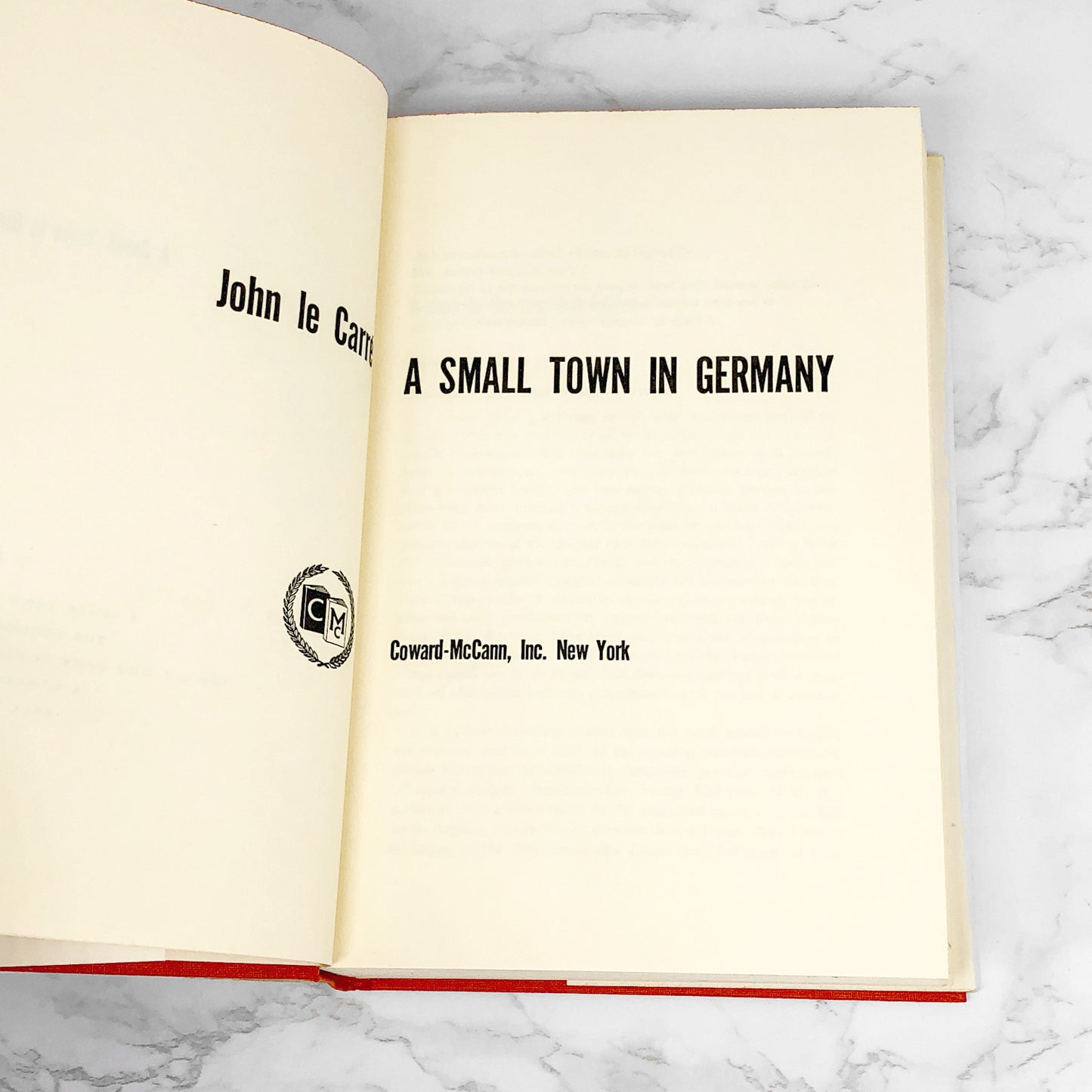 A Small Town in Germany by John Le Carré [FIRST EDITION] 1968 • Coward Mccann