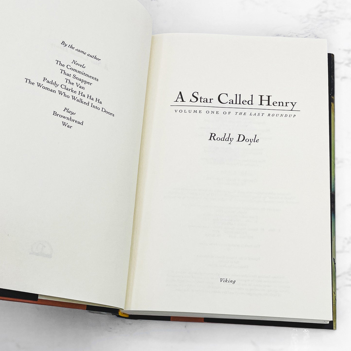 A Star Called Henry by Roddy Doyle [U.S. FIRST EDITION] 1999 • Viking