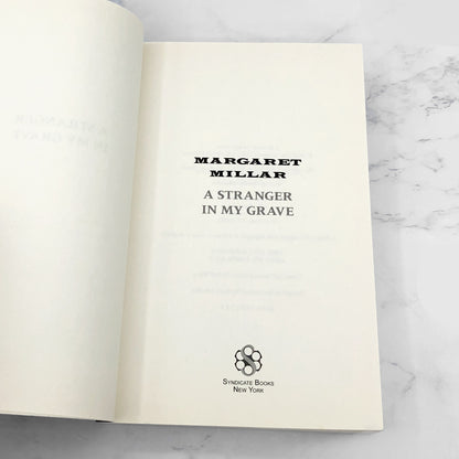 A Stranger In My Grave by Margaret Millar [TRADE PAPERBACK RE-ISSUE] 2018 • Soho Crime