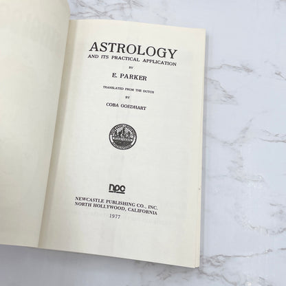 Astrology and Its Practical Application by Else Parker [FIRST EDITION PAPERBACK] 1977 • Newcastle