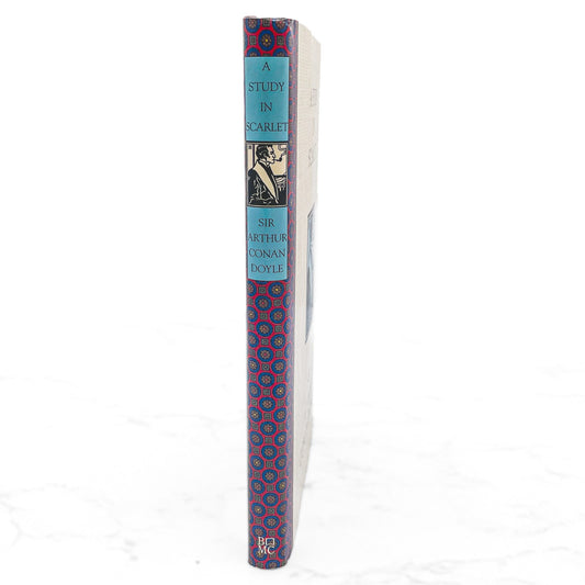 A Study in Scarlet by Arthur Conan Doyle [ILLUSTRATED HARDCOVER] 1994 • BOTM • Sherlock #1