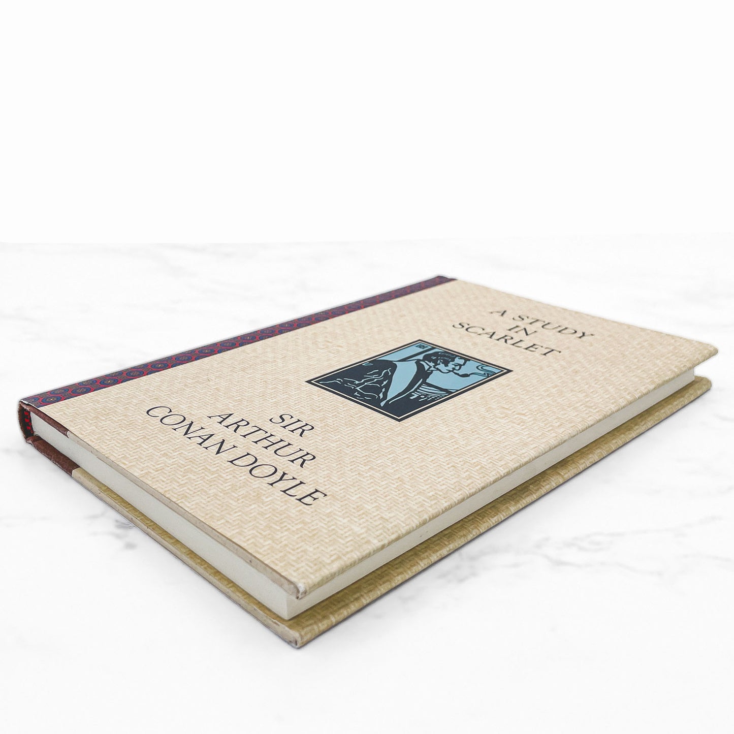 A Study in Scarlet by Arthur Conan Doyle [ILLUSTRATED HARDCOVER] 1994 • BOTM • Sherlock #1