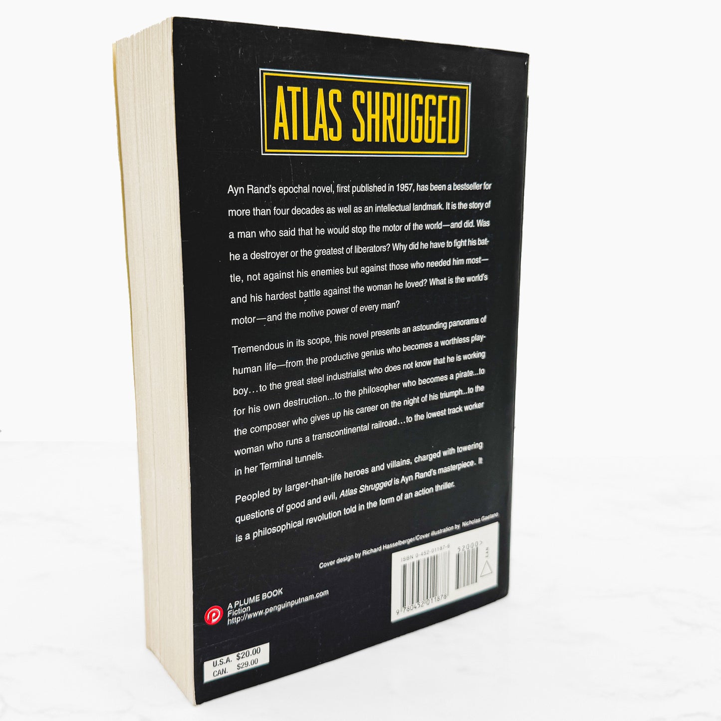 Atlas Shrugged by Ayn Rand [ANNIVERSARY TRADE PAPERBACK] 1999 • Plume *See Condition